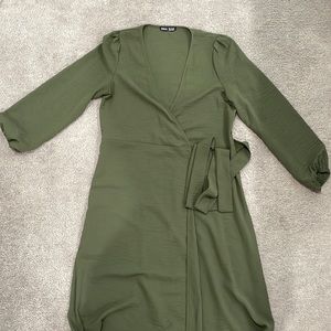 SHEIN Olive Green Maxi Dress, Size Small/4